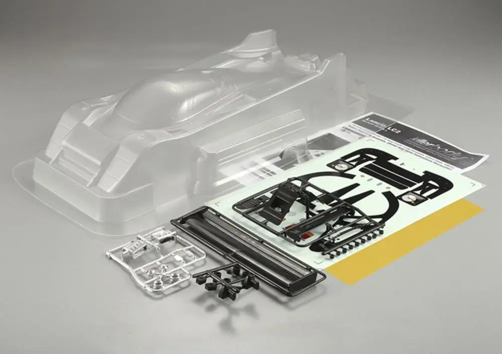 1/10 на дороге кузова 1:10 rc автомобиль Martinin Lanciai LC2 закончил PC роспись тела с наклейкой для Kyosho HPI tamiya KillerBodyr - Цвет: Прозрачный