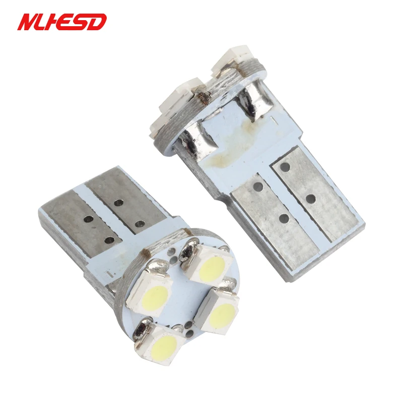 100 шт белый 501 W5W T10 1210 3528 4 Smd Led 168 194 лампочки Canbus сигнала угловой светильник лампа