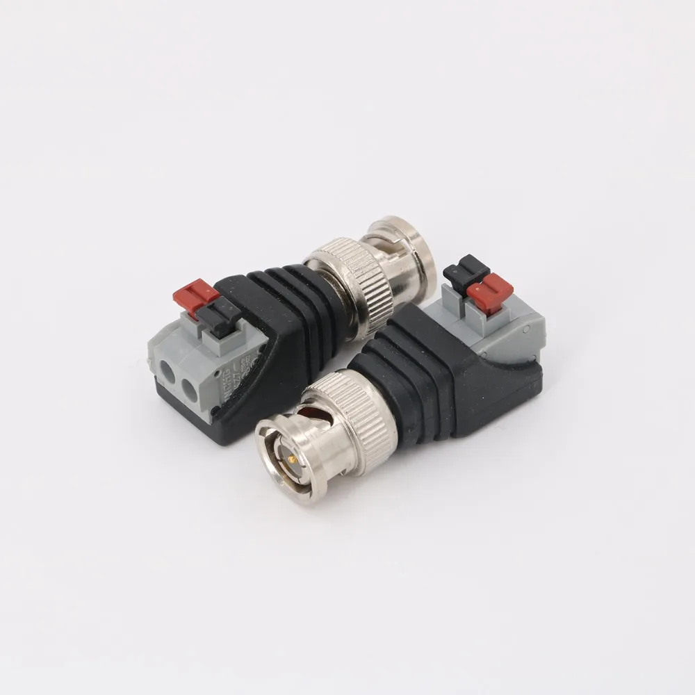 BNC Male Plug Push Fastening Type 12V Connector CCTV Cameras Socket Adapter System Accessories B18 G.Ccraftsman | Безопасность и