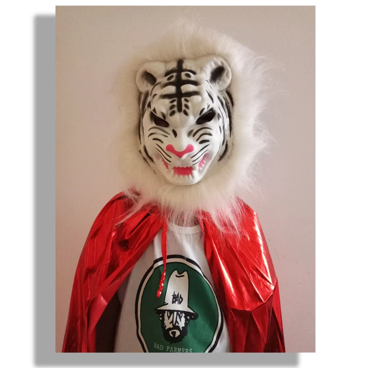 Маска для хэллоуина ужасы маска животного лев тигр орангутанг обезьяна леопарда