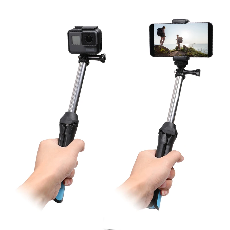 Bluetooth селфи палка Штатив для телефона монопод Автопортрет адаптер iPhone Samsung Gopro Hero9
