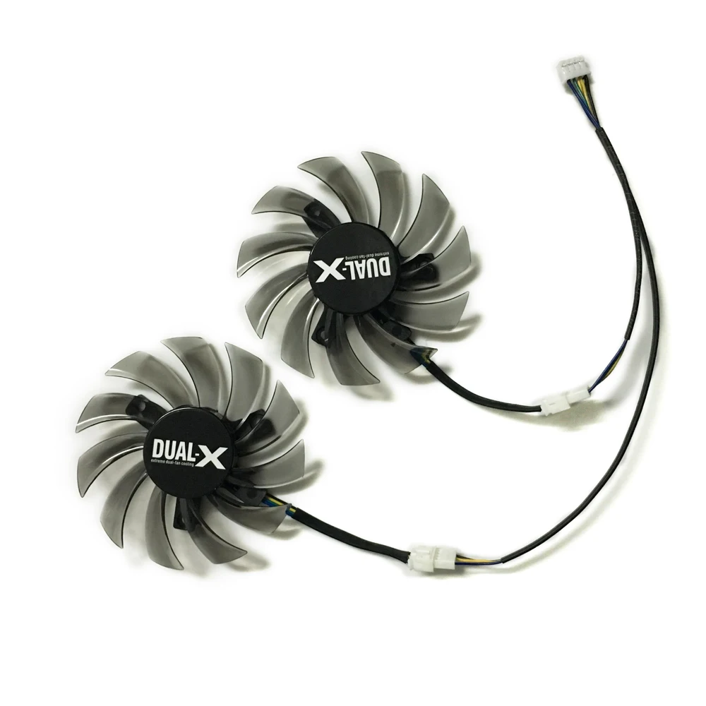 2 шт./лот DC BRUSHLESS 3X40mm 4Pin 12V 0.35A 75mm FD7010H12S VGA Card Fan Cooler для MSI R6790 Twin Frozr II | Компьютеры и