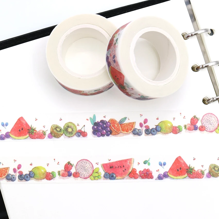 1 шт. творческий фруктовый узор васи лента клейкая Бумага школьные канцелярские