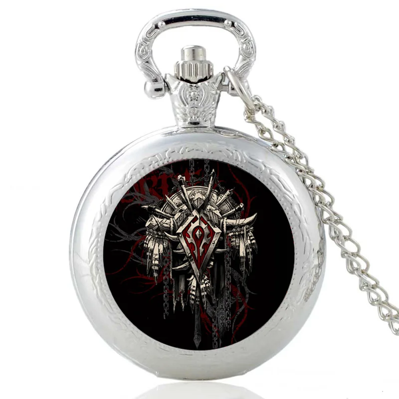 Новые поступления world of warcraft кварцевые карманные часы винтажные мужские и женские Warcraft бронзовая подвеска ожерелье Подарки
