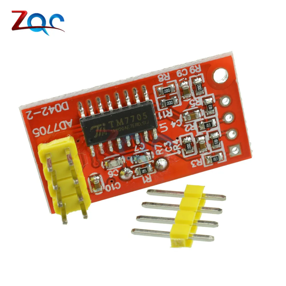 

AD7705 Dual 16 bit ADC data acquisition module programmable input gain SPI interface