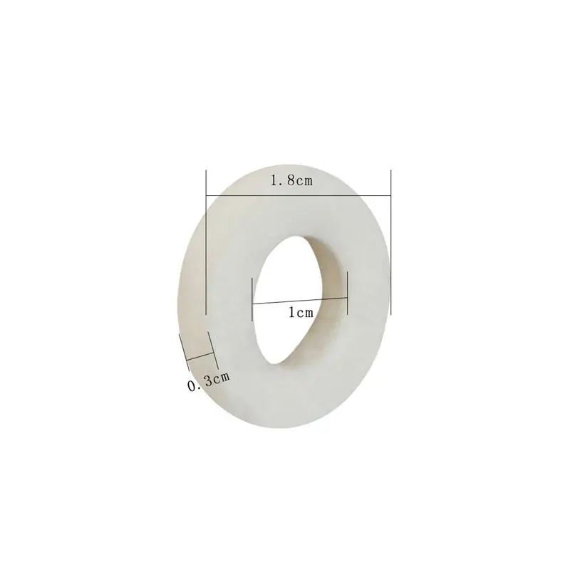 

10pcs Cotton Felt Mats Trumpet Key Pad for Trumpet Trombone Repair Accessories Diameter 1.8mm Thickness 3mm