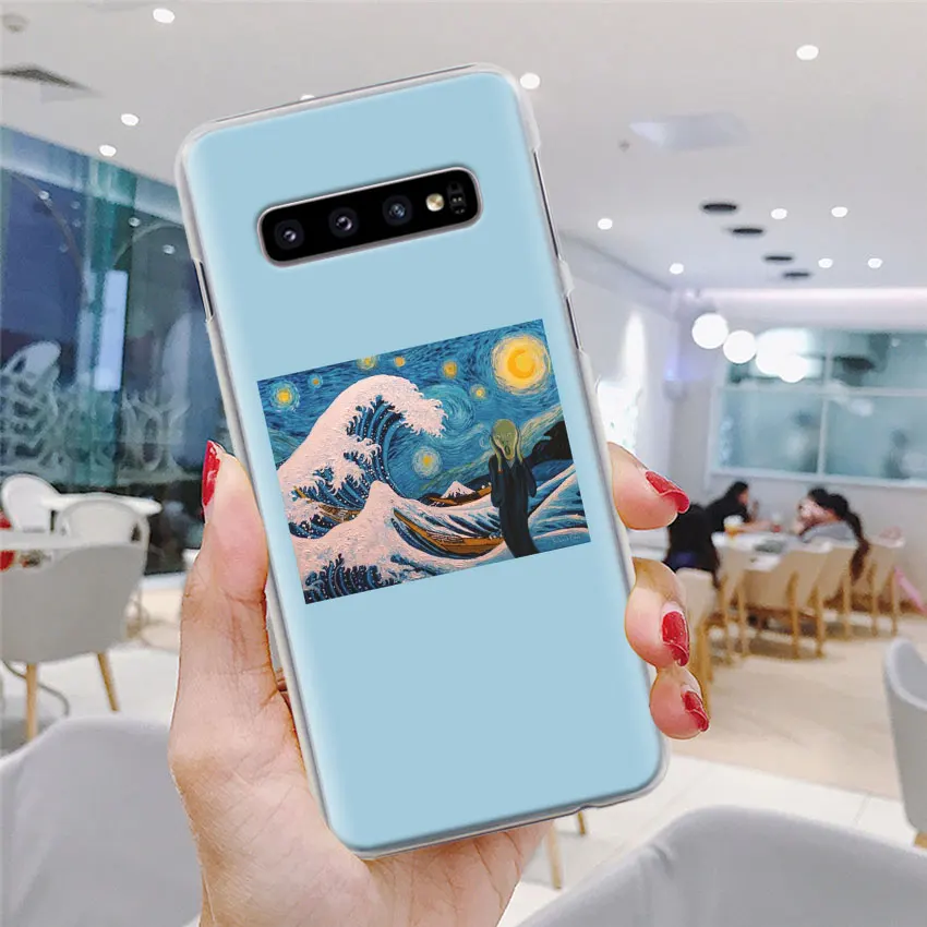 Художественный эстетический Ван Гог Мона Лиза чехол для телефона для samsung Galaxy S10e S10 Plus S7 S8 S9 Plus Note 8 9 M10 M20 M30 жесткий чехол