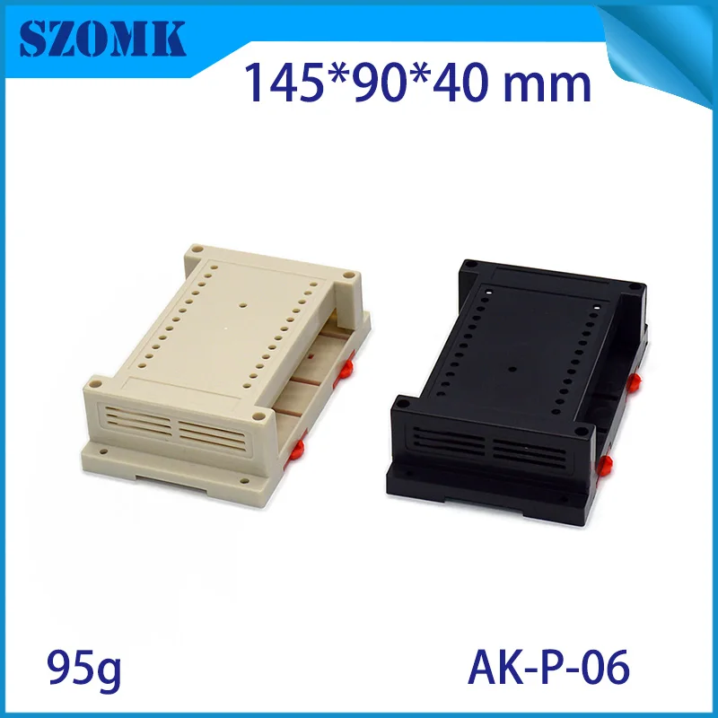 1 шт. din рейка корпус с разъемом diy инструмент коробка 145*90*40 мм plcc