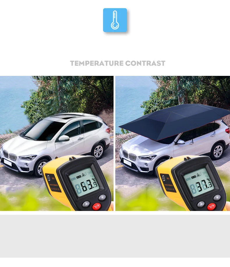 4,2 м/4,6 м портативный полностью автоматический шатер с крышей для автомобиля автомобиль с дистанционным управлением солнцезащитный Зонт наружное покрытие на крышу комплекты защиты от УФ