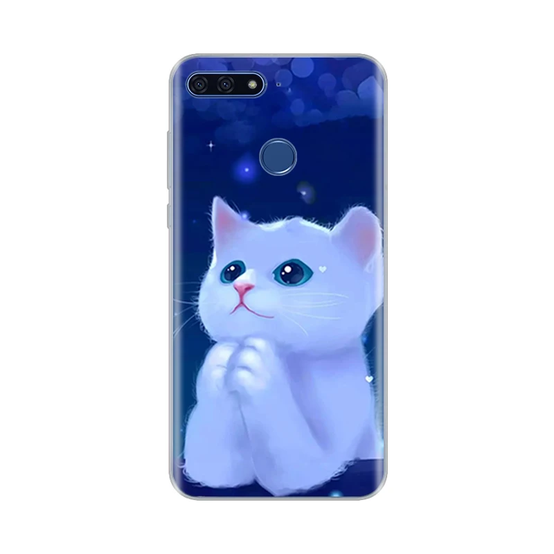 NO.62 Для huawei Honor 7A pro 5,7 дюймов AUM-L29 Чехол Мягкий Силиконовый ТПУ для телефона задняя крышка 360 Защитный чехол для huawei Honor 7A pro 7aPRO - Цвет: NO.62
