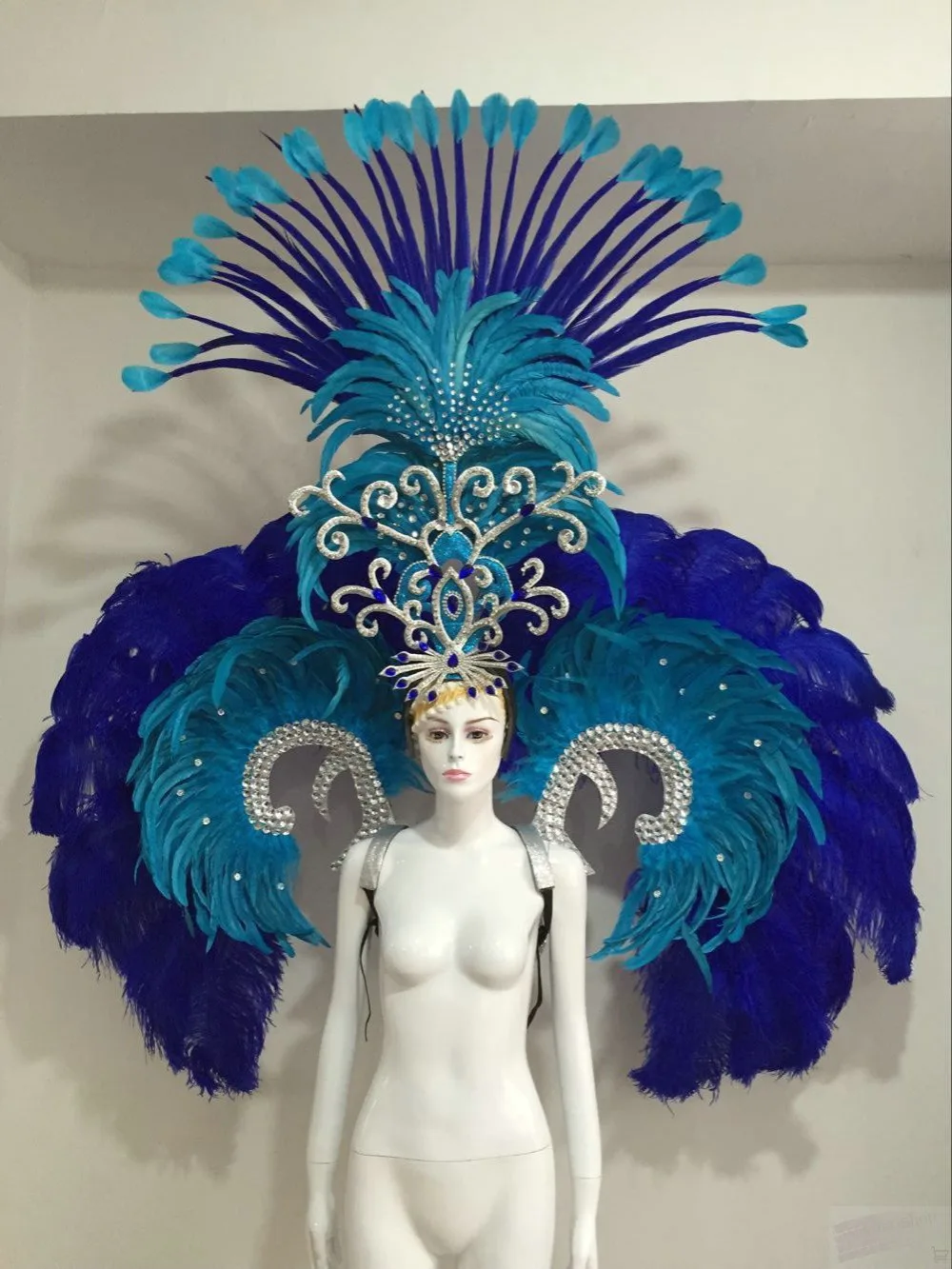 Hi Melody сексуальные женские костюмы для косплея Самба карнавал перо задняя часть