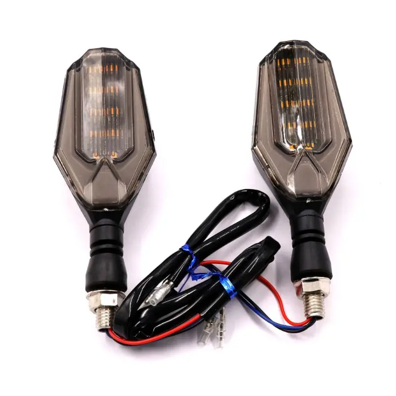 2Pcs 12v LED Motorcycle Turn Signal Light Running Lamp Bright Indicator Moto Clignotant Blinker For Daytime Night |