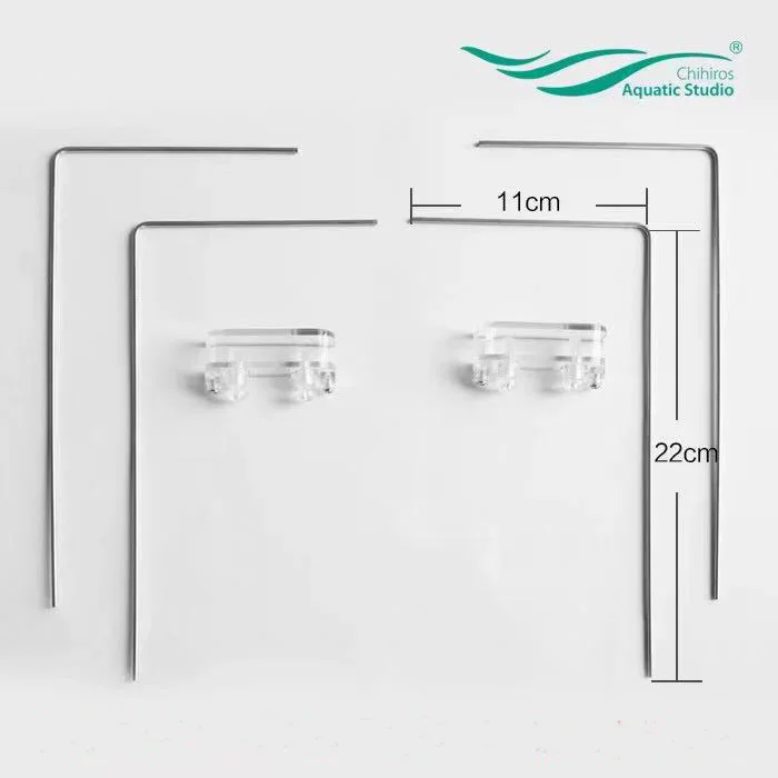 Metal bracket Chihiros морской Светодиодный светильник Коралл SPS LPS аквариум морской риф танк Белый Синий Chihiros - Цвет: Metal bracket