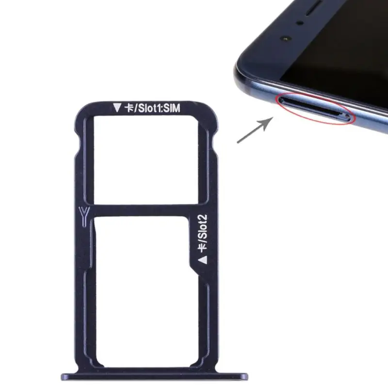 Лоток для sim карт держатель с двумя слотами ремонтная часть Huawei Honor 8/Honor 9