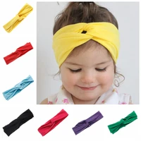 yundfly fashion newborn knot headband baby girls elastic cotton headwrap kids hairband bandeau bebe