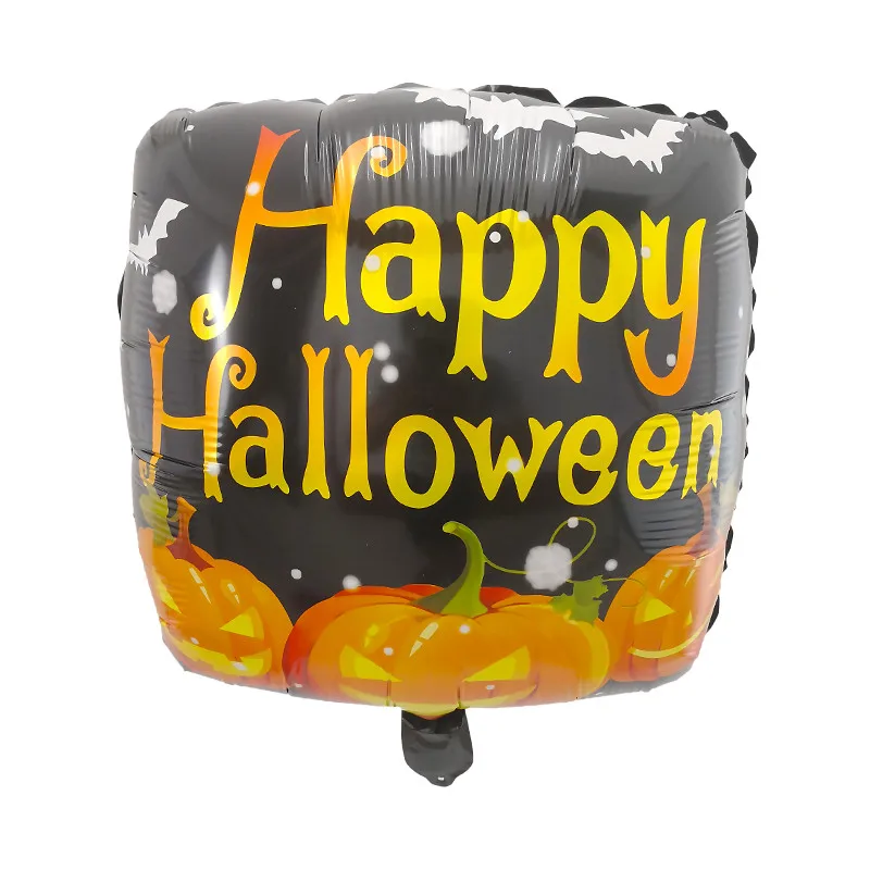 10 шт. Хэллоуин воздушные шары мультфильм квадратный Happy Halloween Гелиевый шар Дети