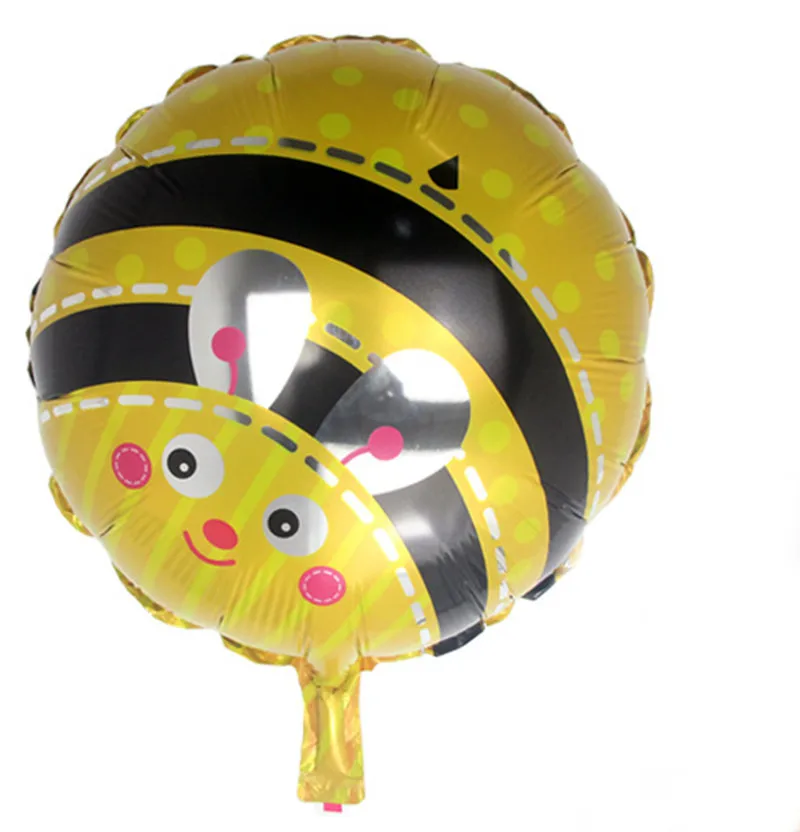 Мультяшный насекомое фольгированный шар желтая Красная божья коровка украшение