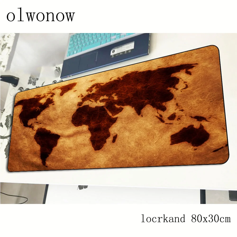 Игровой коврик для мыши с картой мира 800x300x3 мм|Коврики мышей| |