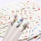 Абсолютно новый 1 шт. зеленая травацветокфрукты переводные наклейки для ногтей наклейки для дизайна ногтей Сделай Сам модные обертывания советы инструменты для маникюра