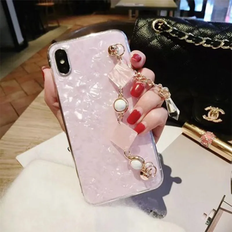 IPhoneX цепь стразы чехол для телефона iPhone7/8plusiPhone6S оригинальные силиконовые женские