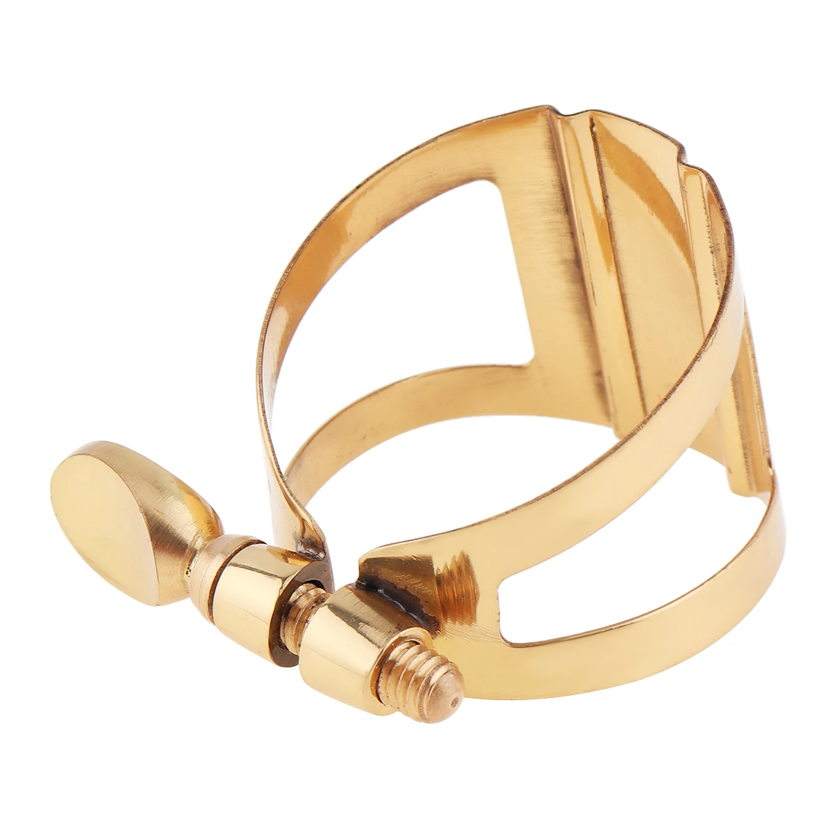 Прочный альт саксофон Лигатура мундштука позолоченная латунная застежка для