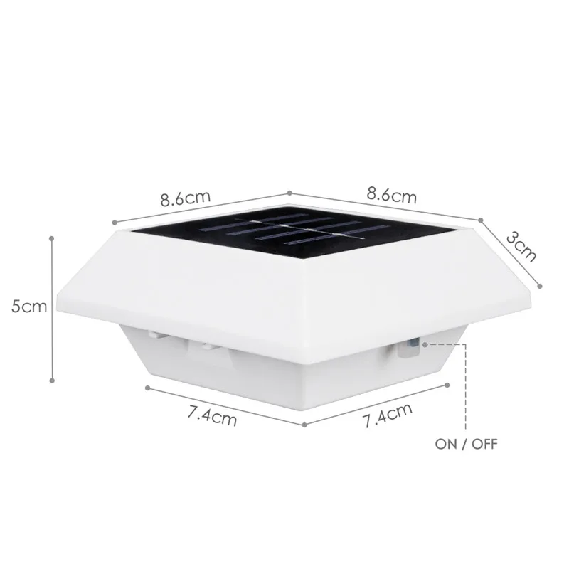 SANYI 4/6 SMD светодиодный светильник с питанием от солнечной батареи для лестницы и