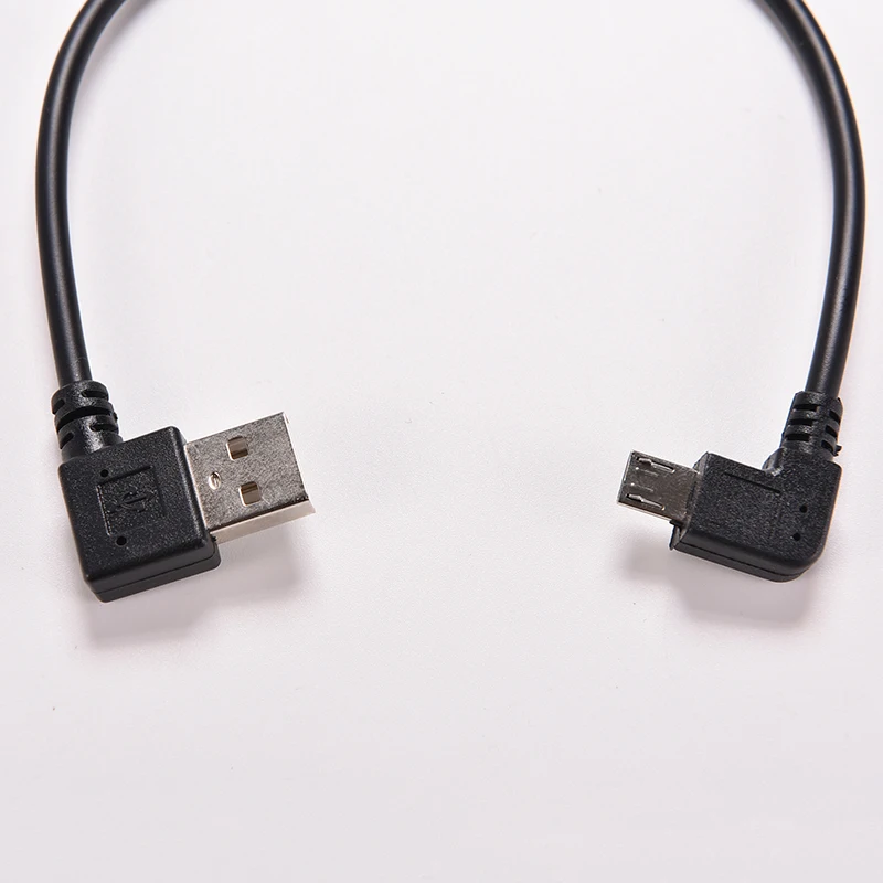 27 см правый угол USB 2 0 Мужской до 90 градусов левый микро 5 Pin типа папа кабель шнур в