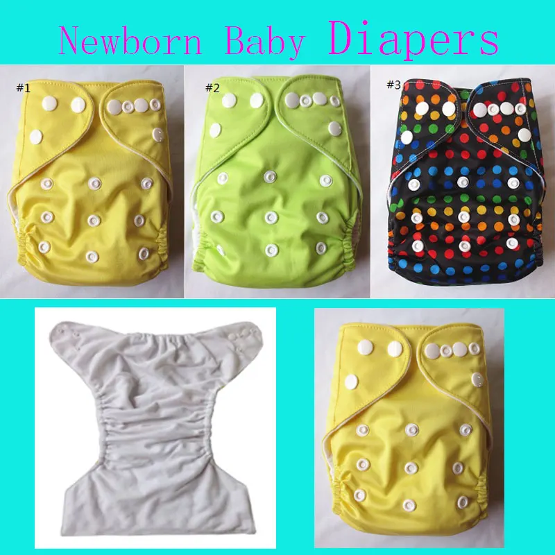35 sets Newborn Baby POCKET CLOTH DIAPERS WITH INSERTS For Girls BOY Infant Babies Fabric Nappies Free Shipping