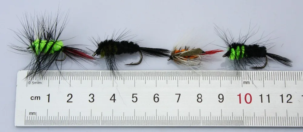 40 шт. шерстяных червей Монтана Stonefly Nymphs мухи черные/зеленые/оранжевые приманки