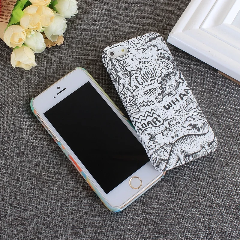 Космический Поверхности Case Для iPhone 6 Граффити Рисунок Крышка Телефона вернуться