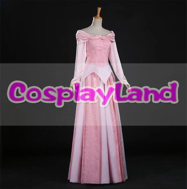 Спящая Красавица Принцесса Аврора Косплей Костюм платье розовый Взрослый