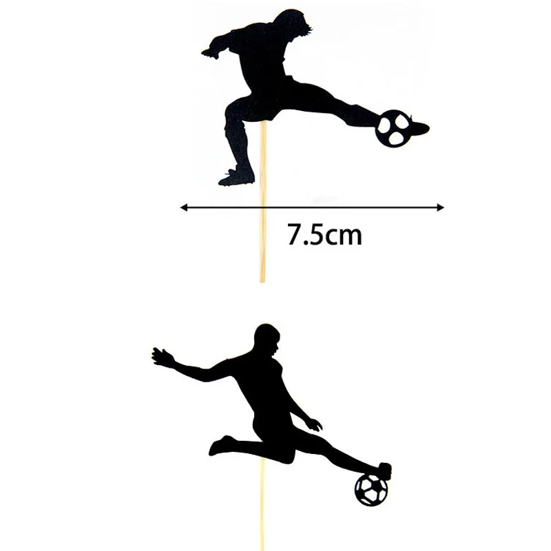 1 Набор топперов для торта футбол с днем рождения свадьба кекс Топпер флаги