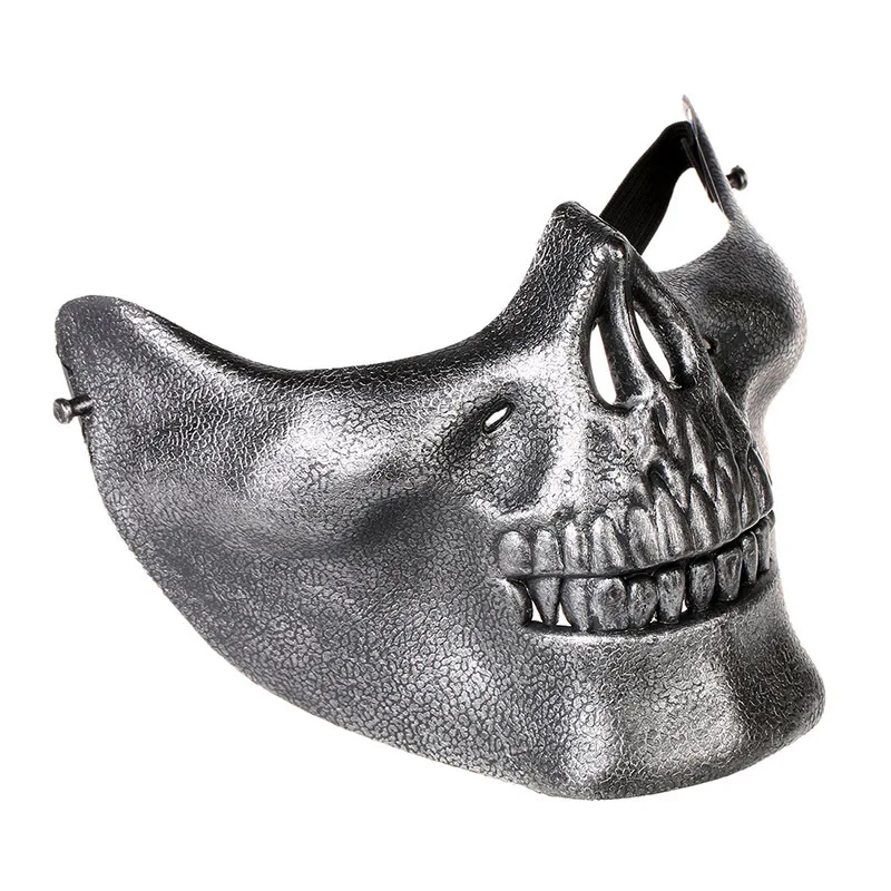 H&ampD Hot! Sliver Skull Half Face CS Military Skeleton Warrior 3 Generations Masquerade Mask | Дом и сад