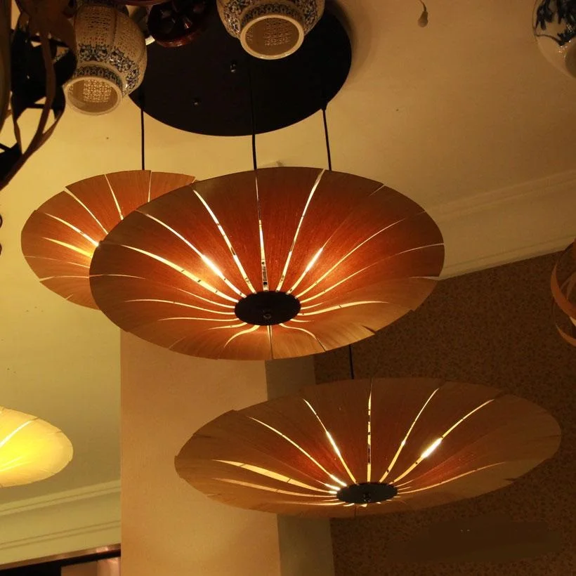 

Bamboo pendant lights arrival circle study bar restaurant living room hotel living room L70CM pendant light ZA