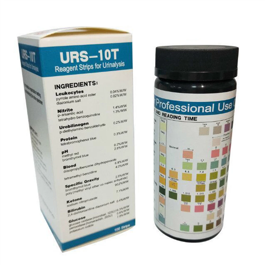 

URS 10T 100Pcs Easy Use Meter Urine PH Test Strips Convenient Alkaline Testing Controller Accurate Acid Levels Multifunctional