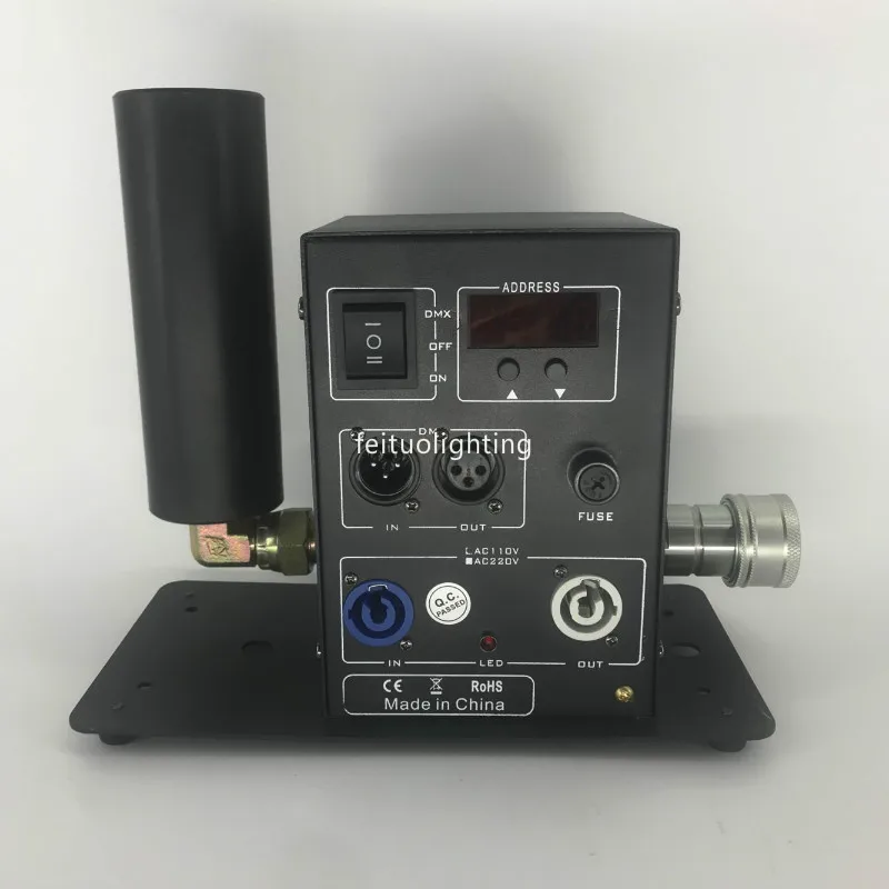2 шт./партия небольшая цифровая противотуманная машина co2 jet dmx cannon с газовым