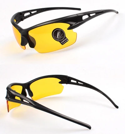 yellow lenses NEWBOLER, мужские, женские очки для рыбалки, ночного видения, очки для рыбалки, УФ-защита, желтый цвет, для спорта на открытом воздухе, солнцезащитные очки - Цвет: yellow lenses