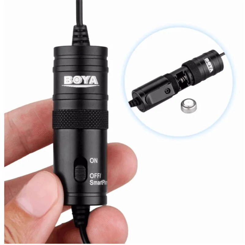 BOYA BY M1 профессиональный микрофон 6 м Lavalier стерео аудио рекордер интервью Клип для