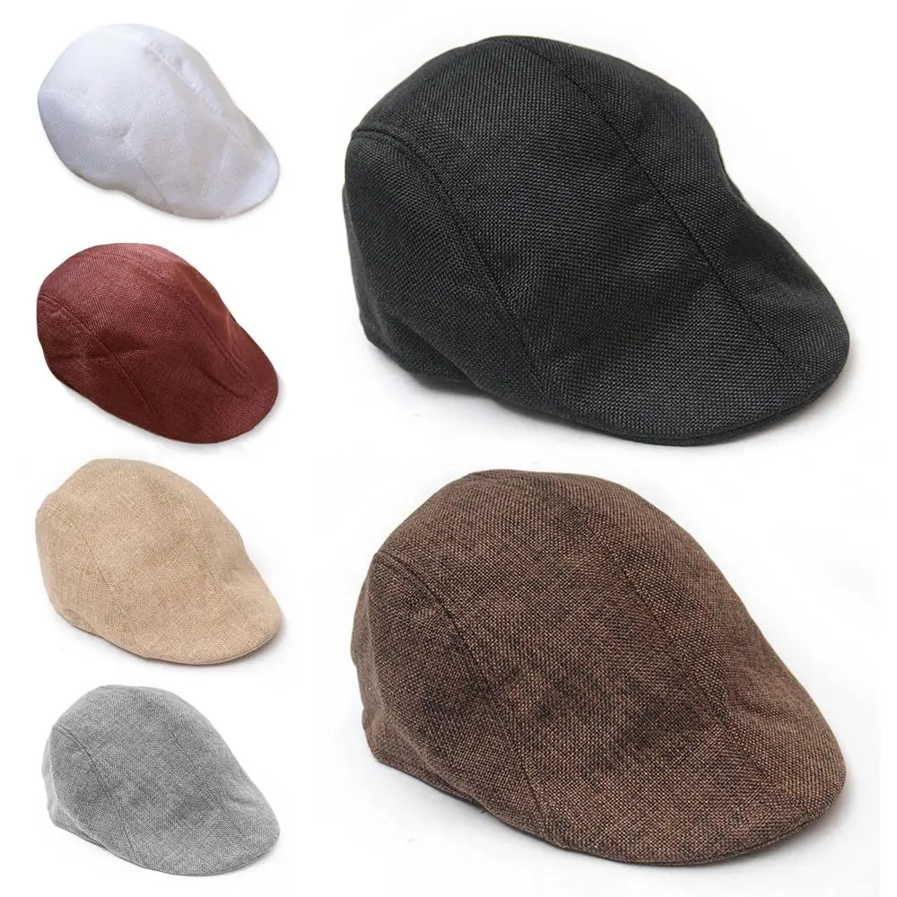 Новинка 2016 летняя кепка для мужчин дизайн льняная шляпа женщин осенние и зимние