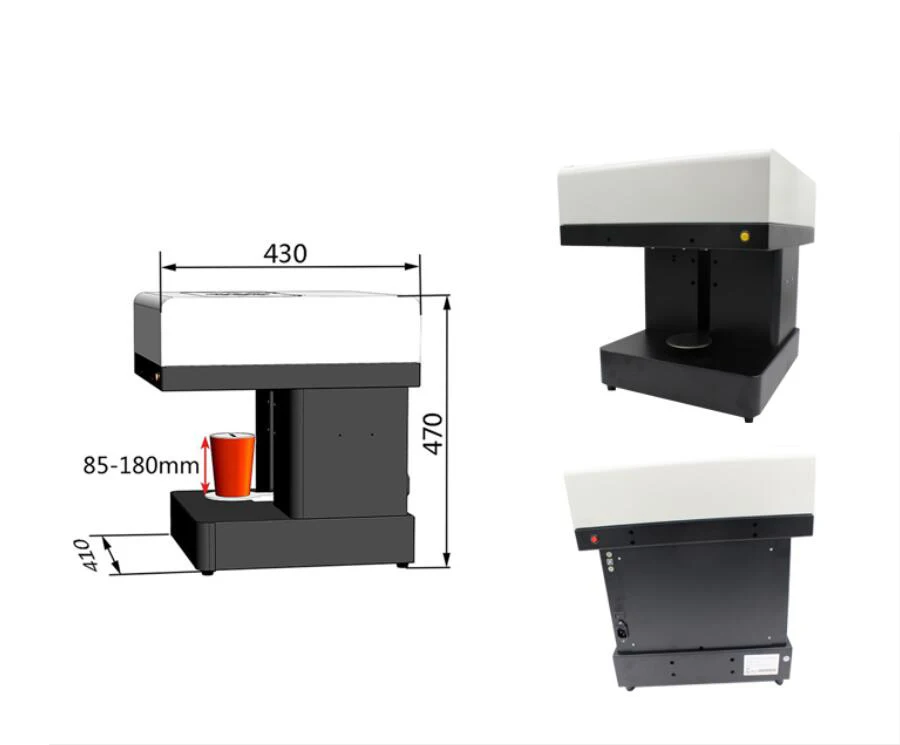 Vilaxh One Cup DIY Art Coffee Printer For Food Cake Cappuccino Biscuits Flower Printing Machine Free Edible ink | Компьютеры и офис