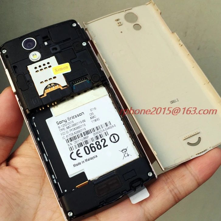 Отремонтированный мобильный телефон Sony Ericsson Xperia Ray ST18i 8MP GSM 3G WIFI GPS Bluetooth