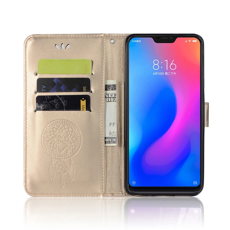 Флип чехол для Xiaomi Mi A2 Lite бумажник Xaomi Xiomi Red Redmi 6 Pro с отделением карт телефона MiA2