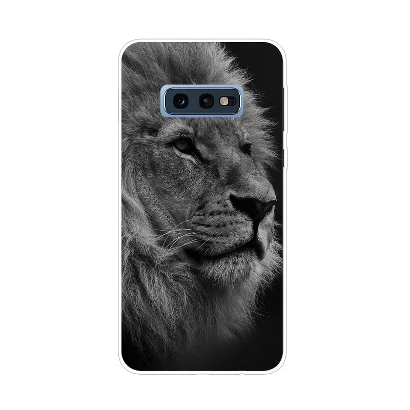 Чехол для Samsung galaxy s10 lite силиконовый чехол с изображением волка из мягкого ТПУ s10e