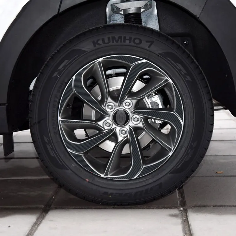 (Для 4 колес R17) Аксессуары для HYUNDAI TUCSON 2015 2016 2017 черный углеродное волокно