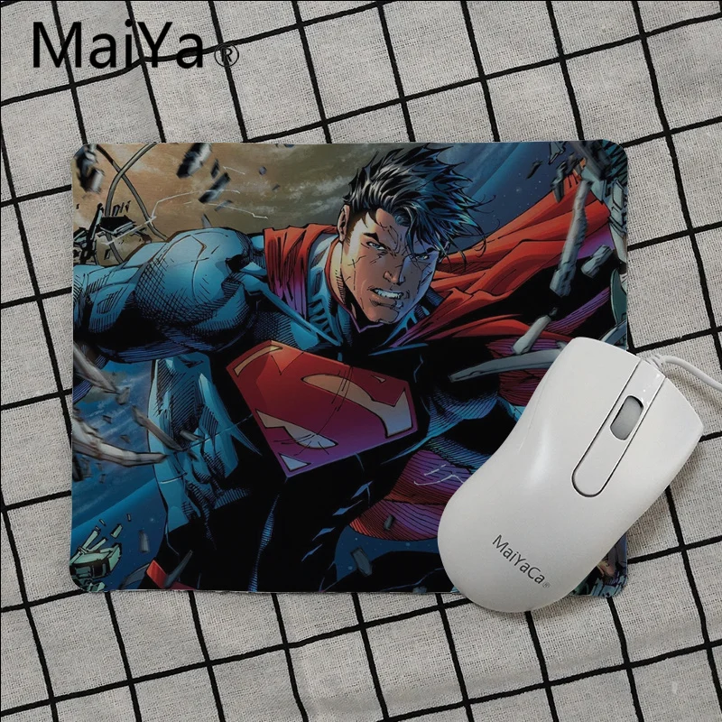 No Lock Edge25x29cm Maiya, высокое качество, DC hero, Супермен, ноутбук, компьютер, коврик для мыши,,, игровой коврик, мышь - Цвет: No Lock Edge25x29cm