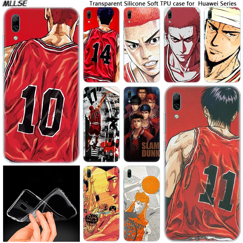 Мягкий силиконовый чехол с аниме Slam Dunk для Huawei Mate 10 20 Lite Pro Enjoy 8 9E Y6 Y5 2017 Y7 Y9 2019 2018