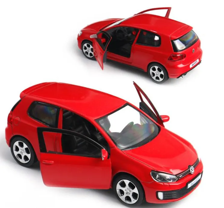 Высокая симуляция гольф GTI, 1:36 Масштаб сплава тяните назад автомобиль игрушки, литой металл модель транспортных средств, Коллекция модель игрушки - Цвет: Красный