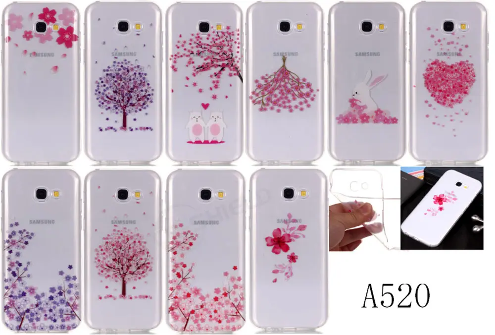 Мягкий ТПУ чехол для Samsung Galaxy A5 2017 A 520 A520 A520F A520F/DS телефона с рисунком SM-A520 SM-A520F/DS |