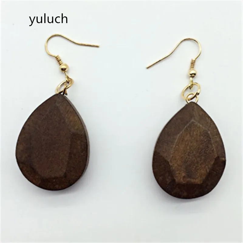 Деревянные серьги в форме аррафа аксессуары для женщин 2017 Новый дизайн|designer