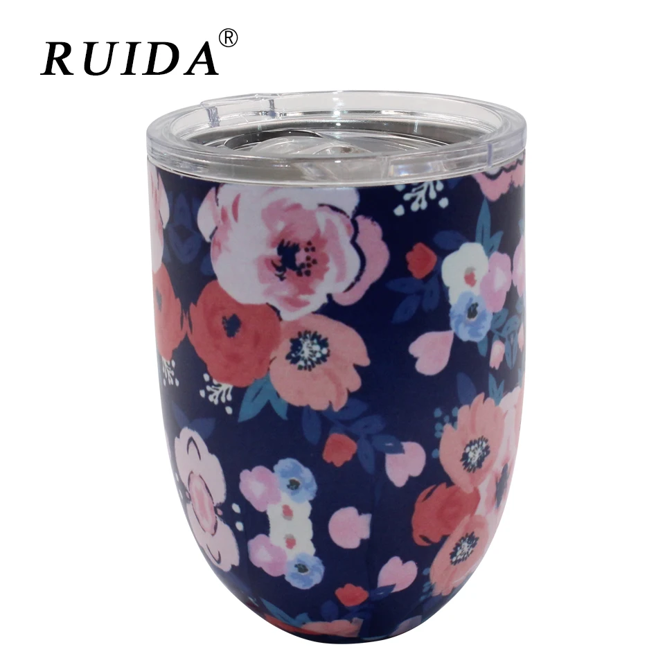 RUIDA 10 унц. Новый 304 яйцо в форме Кубок изоляции коктейльное стекла Открытый